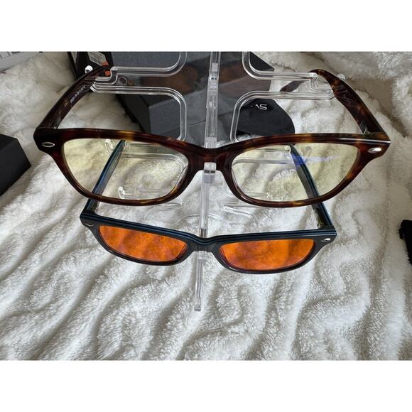 Glasses Swanwick Night Grey Layered Classic Blue Light Blocking Ref 1013 - Picture 5 of 5